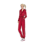 Ompelukaava: Misses` Jumpsuit, Sash and Belt, A (XS-S-M-L-XL-XXL), Butterick, B6861A 