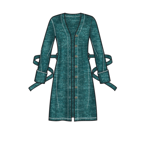 Naiste topid ja jakk lõikehäki võimalustega, suurused: XXS-XS-S-M-L-XL-XXL, Simplicity Pattern #S8992 