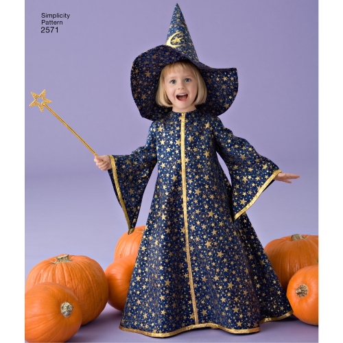 Mudilaste kostüümid, suurused: A 1/2 1 2 3 4, Simplicity Pattern #2571 
