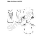 Naiste Jiffy® ümberpööratav kleit, Simplicity Pattern #1356 