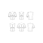 Simplicity Sewing Pattern Misses` Blouse, SS9606 