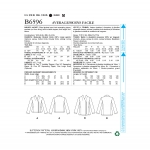 Ompelukaavat: Misses` Jacket, Butterick B6596 