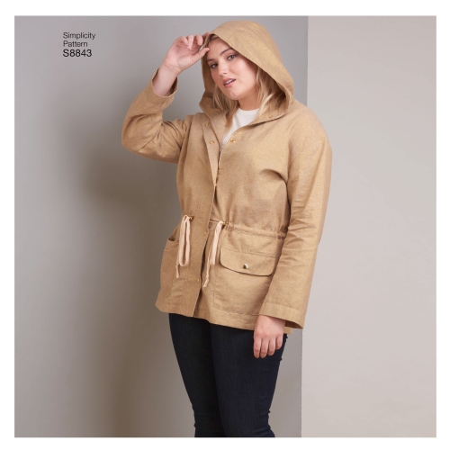 Naiste anorak jakk, Simplicity Pattern #S8843 