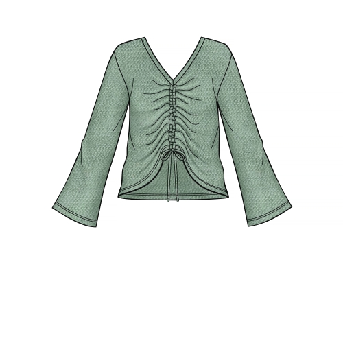 Naiste trikoo sviiter-topid variatsioonidega, Simplicity Pattern #S8950 