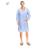 Men`s Classic Pajamas & Robe, Sizes: A (XS-S-M-L-XL), Simplicity Pattern #1021 