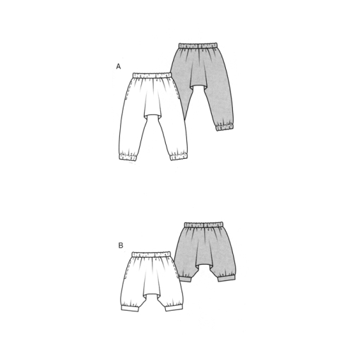 Püksid 104 - 140cm, Pants, Burda 9493 