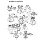 Väikelaste ja laste kostüümid, Simplicity Pattern #1303 