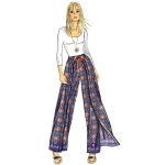 Simplicity Sewing Pattern Misses` Super Jiffy Wrap and Tie Pantskirt, SS9595OS (One Size Only) 