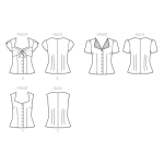 Выкройка: Misses` Blouse, Butterick B6217 