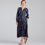 Naiste kleit lehviga ees kolmes pikkuses, Simplicity Pattern #S9041 