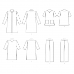 Выкройка: Misses`, sizes: Men`s Coat, Tunic and Pants, Butterick B6534 