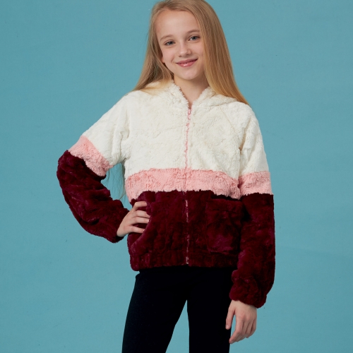 Laste ja tüdrukutetrikoo Hooded jakk, Simplicity Pattern #S8999 