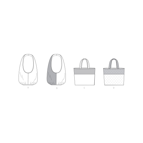 Simplicity Sewing pattern S9298 MARKET TOTE BAGS, SS9298OS 