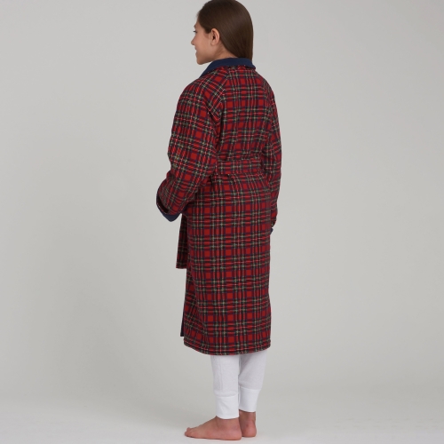 Laste, teismeliste ja täiskasvanute hommikumantel, suurused: A (XS - L / XS - XL), Simplicity Pattern #S9021 