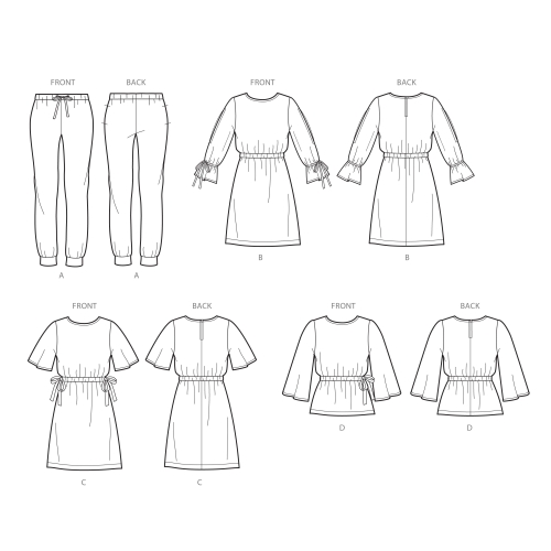 Laste ja tüdrukute riietus, Simplicity Pattern #S8965 