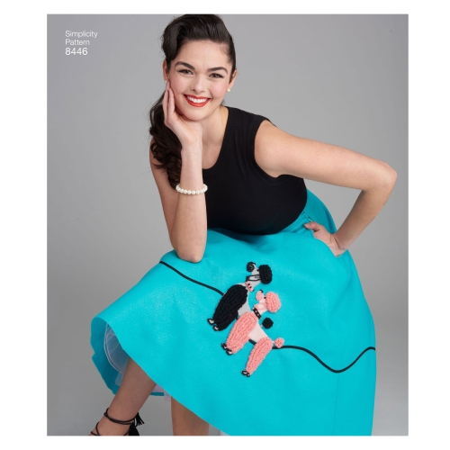 Naiste vintage seelik ja Cummerbund, Simplicity Pattern # 8446 