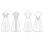 Выкройка: Misses` Dress, Butterick B6212 