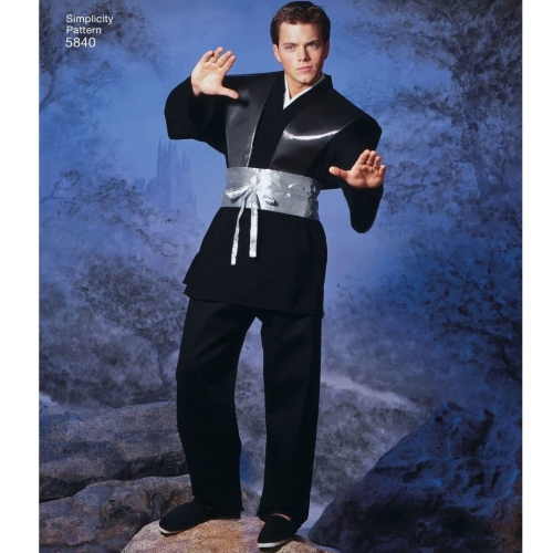 Naiste, meeste ja teismeliste kostüümid, suurused: A (XS,S,M,L,XL), Simplicity Pattern #5840 