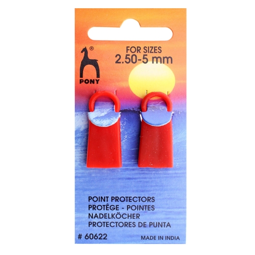 Point Protector for Knitting Needles in sizes No.2,5-5,0 mm, 2 pcs, Pony 60622 