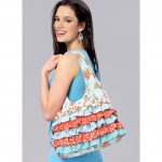 Выкройка: Shoulder Bag and Cosmetic Pouch with Contrast Ruffles, Kwik Sew K0222 