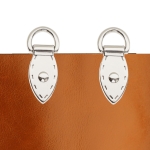 D-lenkit ruuvikiinnityksellä 37 mm x 15 mm, D-lenkit 2 kpl ja 4 ruuvia, KL4072 