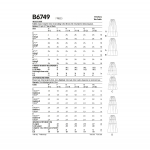 Выкройка: Misses` Gathered-Waist Skirts, Butterick B6749 