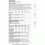Naiste kleidid, suurused: A (XS-S-M-L-XL), Simplicity Pattern #S9122 