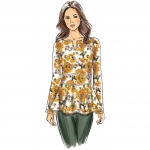 Выкройка: Misses` Pullover Tops with Sleeve and Peplum Variations, Butterick B6489 