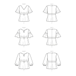 Выкройка: Misses` Top, Butterick B6732 