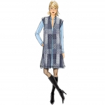 Выкройка: Misses` knit Raglan Sleeve Tops and Dress, Vest, and Pull-On Pants, Butterick B6494 