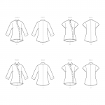 Naiste eest nööbitav särk, Simplicity Pattern #S9106 