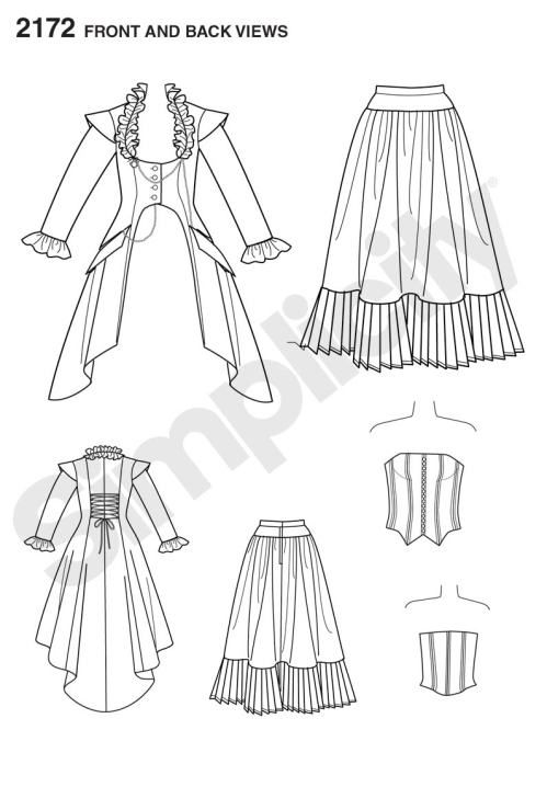 Naiste kostüüm, Simplicity Pattern #2172 
