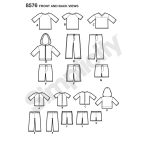 Unisex nukuriided, Simplicity Pattern #8576 