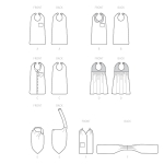 Simplicity Sewing Pattern S9489 Adult Bibs 