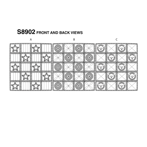 Tepitud kotid, Simplicity Pattern #S8902 