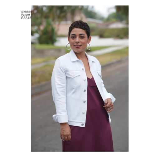 Mimi G Jean jakk, suurused: A (XS-S-M-L-XL), Simplicity Pattern #S8845 
