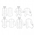 Выкройка: Misses` Shirt, Butterick B5786 