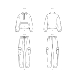 Simplicity lõikekomplekt S9828 UNISEX SWEATSHIRT AND PANTS, SS9828A 