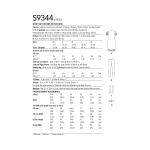Naiste trikookostüüm ja näomask, A (XS-S-M-L-XL), Simplicity lõiked S9344  