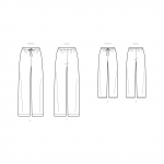 Unisex kodused riided; magamisriietus - püksid, suurused: A (XS - L / XS - XL), Simplicity Pattern #S9129 