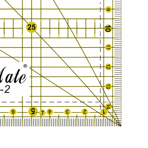 Läbipaistev plastjoonlaud, Transparent Plastic Ruler 15cm x 30cm, SewMate #1530-2 