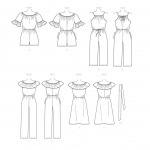 Выкройка: Misses`, sizes: Misses` Petite Dress,Romper, Jumpsuit and Sash, Butterick B6566 