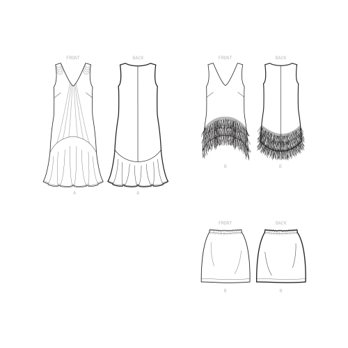 Naiste Flapper kostüümid, Simplicity Pattern #S9088 