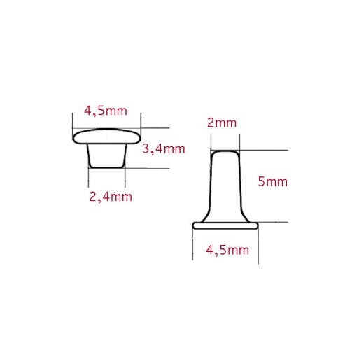 ø4,5 mm kübaraga needid, RCR-4,5 