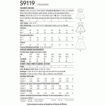Laste kleidid, suurused: A (3-4-5-6-7-8), Simplicity Pattern #S9119 