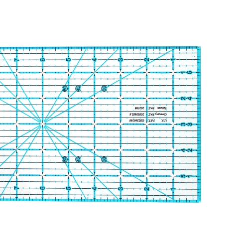 Tollmõõdustikus joonlaud, 6` x 24` Inch Scale Quilting Ruler with 1/8` grid, Le Summit 34624 
