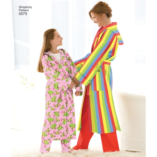 Naiste, meeste ja laste hommikumantlid,, Simplicity Pattern #3575 
