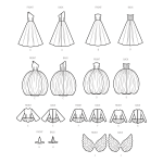 Simplicity lõikekomplekt S9662 HOLIDAY FASHION DOLL CLOTHES, SS9662OS 