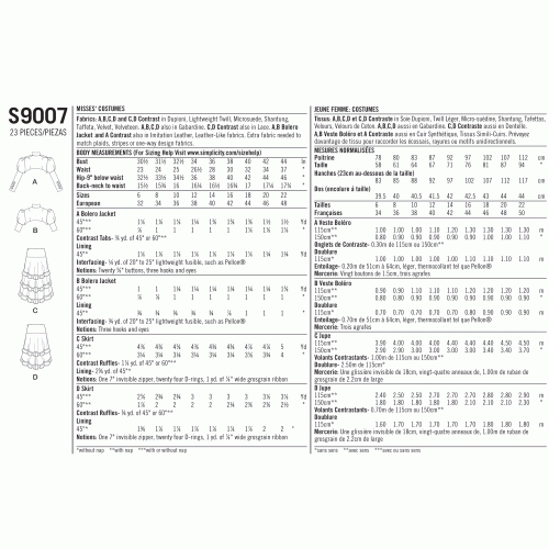 Naiste Steampunk kostüümid, Simplicity Pattern #S9007 