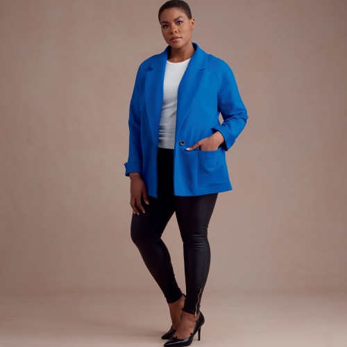 Naiste ja Petite-naiste raglaanõlgadega jakid, Simplicity Pattern #S8955 